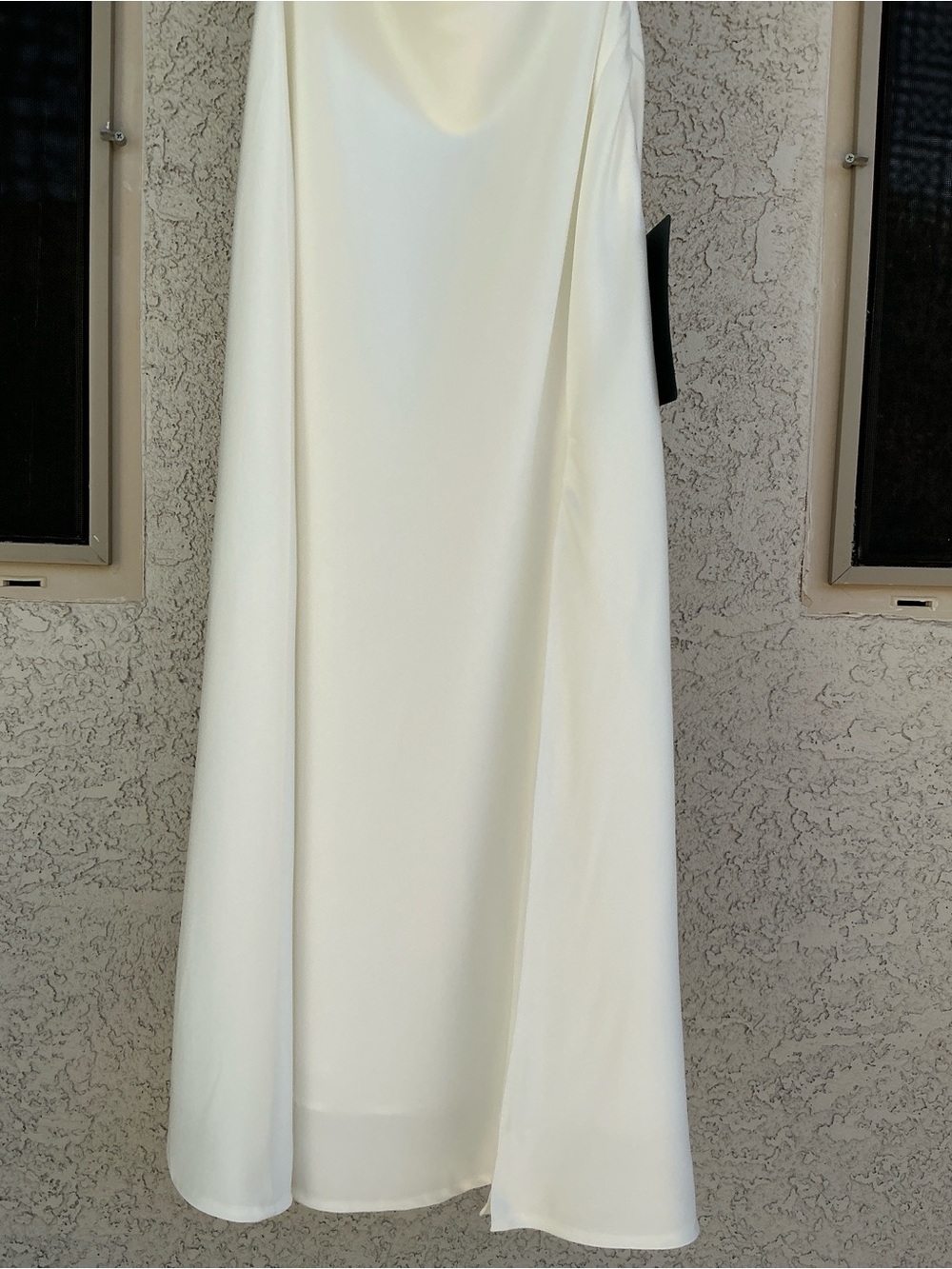 NWT Lulu’s Elynne White Satin Cowl Neck Midi Dress Large Romantic Chic Cocktail - Picture 11 of 12